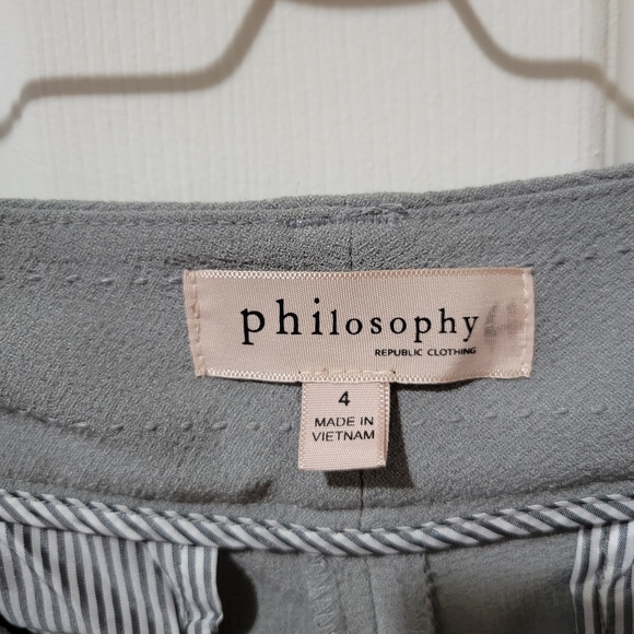 Grey high waisted shorts Philosophy 4 - Picture 9 of 10